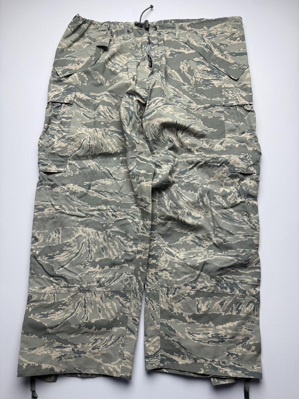 Tennier Industries Rain Pants Mens XL Short Gray Camo APECS Tiger Stripe